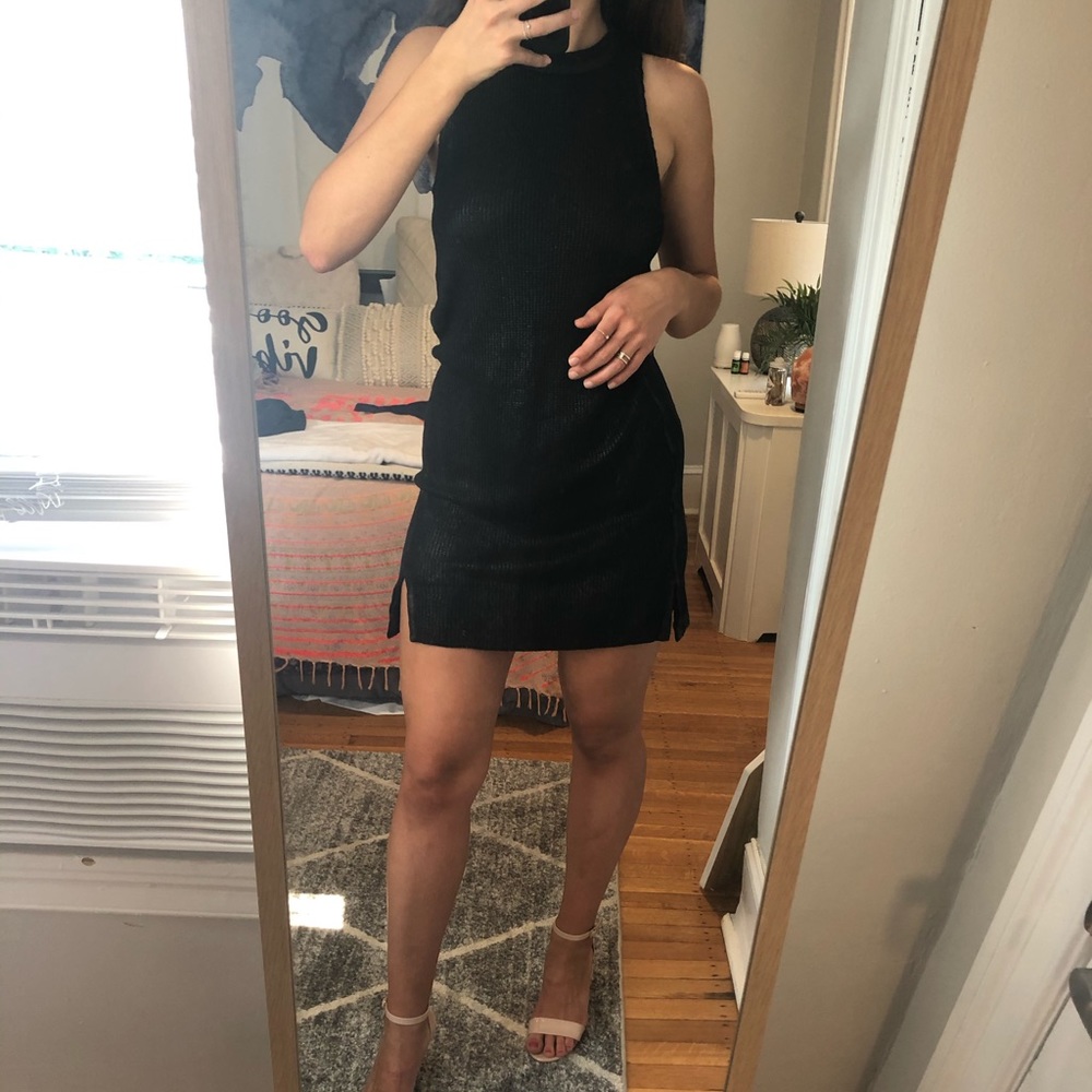 FAUX SNAKESKIN DRESS